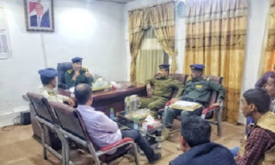 مدير أمن الوادي والصحراء يبحث مع وفد مؤسسة الشهيد بن حبريش للتنمية احتياجات الوحدات الأمنية من الدعم المقدم من المنظمات الدولية