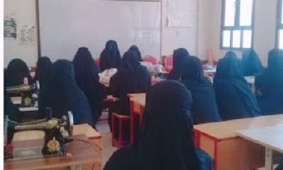 نائبة مدير مكتب تنمية المرأة بمديرية ساه تزور مركز التدريب النسوي، وتطلع على نشاط الدورات التدريبية
