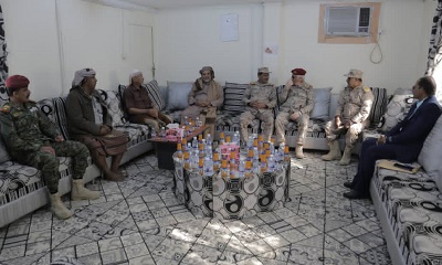 اللواء البحسني يوجه السلطة المحلية بالوادي والصحراء والأجهزة العسكرية والأمنية برفع درجة الجاهزية القتالية