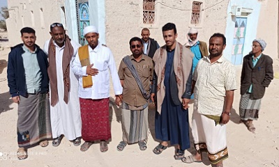 الوكيل الجيلاني يقدم واجب العزاء في وفاة القاضي علي سالم عمر بامقدم