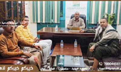 رئيس مؤسسة العوامر الإجتماعية التنموية في زيارة إلى مركز حضرموت للدراسات التاريخية والتوثيق والنشر