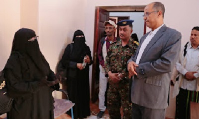 مدير عام سيئون يفتتح وحدة الدعم وتلقي بلاغات النساء ضمن مشاريع تأهيل الكوادر الأمنية النسوية في التعامل مع الشكاوى الخاصة بالعنف والمخدرات