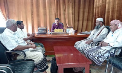 مدير عام القطن يلتقي الهيئة التنفيذية لمؤتمر حضرموت الجامع مكتب مديرية القطن