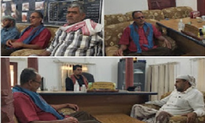 قيادة مؤتمر حضرموت الجامع بمديرية شبام تلتقي بمدير عام مديرية شبام المهندس هشام غالب بن طالب