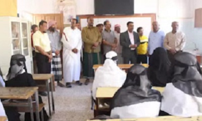 الوكيل عبدون يتفقد سير الدراسة ويتابع أثر التدخلات في عدد من مدارس مديريات وادي وصحراء حضرموت