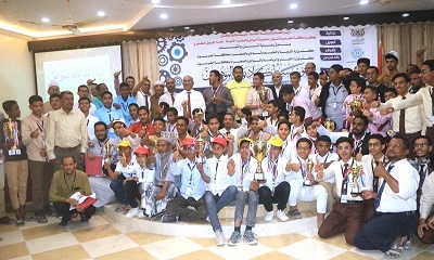 ثانوية بن محفوظ ومدارس الارتقاء للتعليم الاساسي  يتتوّجان ببطولة الروبوت جامع الكرات بمدارس التعليم العام بوادي حضرموت