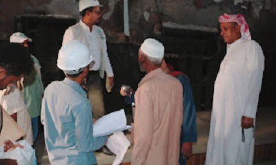 تسليم موقع مشروع صيانة وتأهيل القاعة الكبرى بالمجلس المحلي عبر مشروع الأشغال العامة