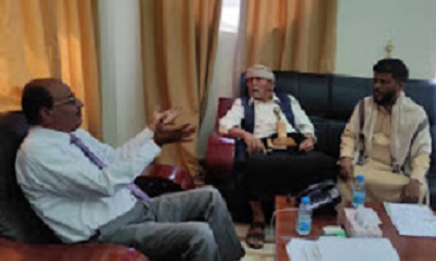 الوكيل المساعد التميمي يطلع على نشاط مؤسسة الباديه للتنميه والاغاثه الانسانيه