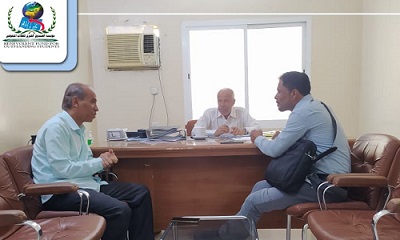 مدير إدارة الصحة والسكان بمديرية يبعث يزور مؤسسة الصندوق الخيري للطلاب المتفوقين