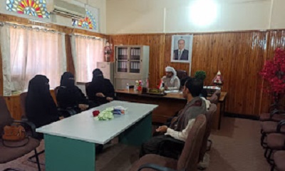 مدير عام مديرية ثمود يلتقي مدير عام تنمية المرأه بديوان الوكيل