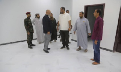 الوكيل الكثيري يطلع على التجهيزات النهائية بمكتب الشباب والرياضة