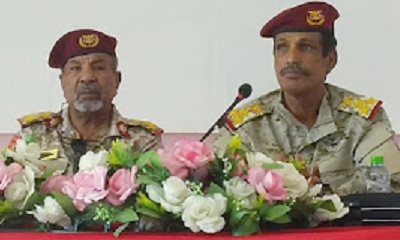 العميد الركن الجوهي يلقي محاضرة توجيهيه لمنتسبي قيادة المنطقة العسكرية الثانية بعنوان: الانضباط العسكري وأهميته
