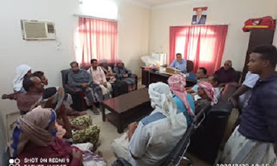 مدير عام ساه يناقش مع سائقي باصات نقل الطلاب آليه تخفيض أجور النقل للتخفيف من معاناة المواطنين