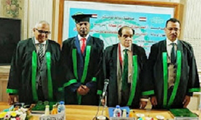 الباحث اليمني العقيد احمد بن عبادة درجة الماجستير بامتياز