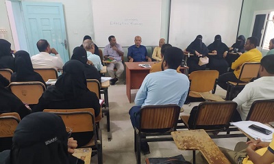 لقاء يجمع مؤسسة الصندوق الخيري للطلاب المتفوقين و مؤسسة صلة للتنمية و عمادة كلية التمريض بجامعة حضرموت