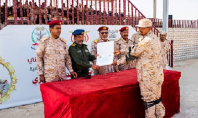 العميد الركن عويضان يشهد حفل تخرج دفعة جديدة من دورات الاستجداد والدورات التنشيطية لمنتسبي المنطقة العسكرية الثانية بالمكلا