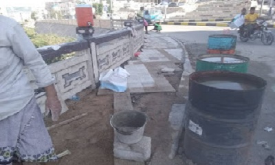 بدء العمل في ترميم وصيانة الجسر الصيني في المكلا
