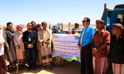 بدء العمل بمشروع إعادة تأهيل الخط الناقل لمياه منطقة مقد رسب بمديرية ساه