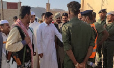 مدير أمن الوادي والصحراء يتفقد الاوضاع الأمنية بمديرية السوم ويشيد بدور رجال الأمن والمرور في انجاح مراسيم الزيارة السنوية لشعب نبي الله هود