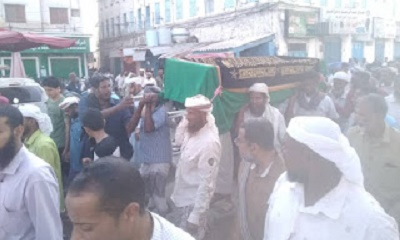 بحضور وزير الأوقاف ومحافظ حضرموت السابقين ... المكلا تودع الصحفي سند بايعشوت