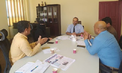 اجتماع بالمكلا بين الإدارة العامة لبحوث التنمية الادارية والتدريب بديوان المحافظة والصندوق الاجتماعي للتنمية