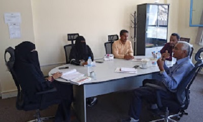 المدير العام للإدارة العامة لبحوث التنمية الإدراية والتدريب بساحل حضرموت يلتقي ممثلي مشروع دعم الحكم الرشيد في اليمن