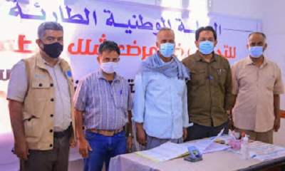 شبام : تدشين الحملة الوطنية الطارئه ضد شلل الاطفال الجوله الثانيه من منزل الى منزل بالمديرية