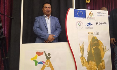 وكيل محافظة حضرموت المساعد المهندس السعيدي  يفتتح  المعرض الأول المختص  بالرسم  لفننا حكايه  بسيؤن