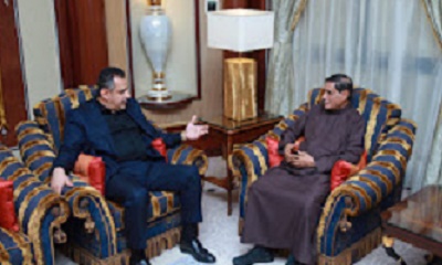 نائب رئيس مجلس القيادة الرئاسي البحسني يناقش مع رئيس الوزراء جملة من المهام المطروحة أمام الحكومة