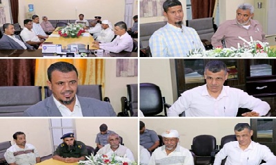 مدير عام مديرية غيل باوزير يلتقي مدير عام هيئة المساحة الجيولوجية بفرع حضرموت