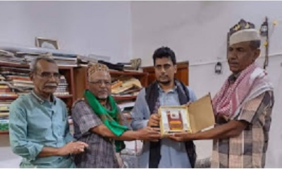 المسحراتية بمدينة شبام وضواحيها يكرمون مدير عام مديرية شبام ورئيس منتدى شبام الثقافي