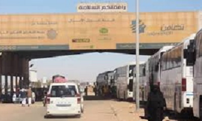 هيئة تنظيم شئون النقل البري تعلن استئناف الرحلات الى المملكة السعودية عبر منفذ الوديعة وانتهاء الازدحام