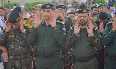 مدير أمن الوادي والصحراء العميد الركن حسن العيدروس يتفقد الوحدات الامنية والشرطوية بمناسبة عيد الفطر المبارك