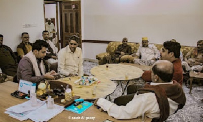 بعد احازة العيد مدير عام شبام يتفقد العمل ويجتمع بمدراء المكاتب في جلسة عيدية ويشير من خلالها إلى أهمية المرحلة القادمة