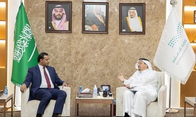 وزير التربية يبحث مع نظيره السعودي استثمار التقنيات التعليمية الحديثة