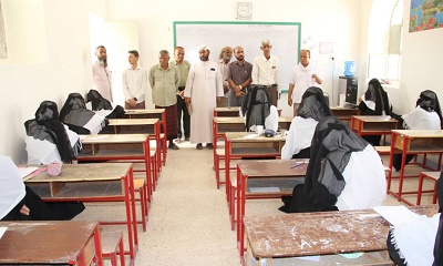 أمين عام المجلس المحلي يدشن امتحانات الثانوية العامة بمديرية القطن