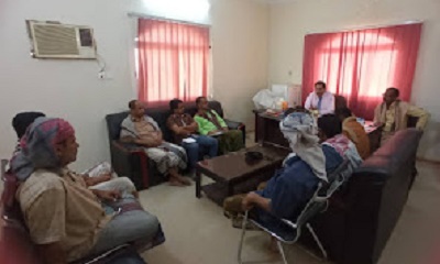 مدير عام ساه يلتقي لجنة تفقد أضرار منطقة مقاثي ويضع حلول ومعالجات للأخطاء السابقة في سير عمل العقبة