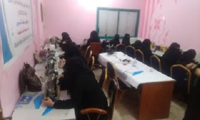 تدشين دورة الخياطة بالمكلا ضمن برنامج سبل العيش الممول من منظمة الانترسوس