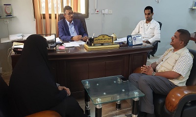 مدير عام مكتب وزارة الشؤون الاجتماعية يطلع على مشروع الحماية ودعم سبل العيش الذي تنفذه جمعية الوصول الانساني