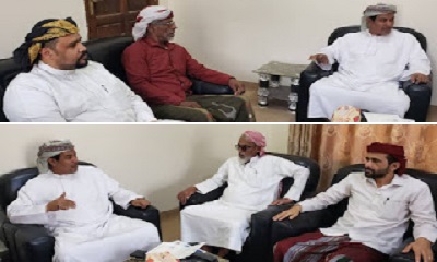 لجنة الصلح العام بمرجعية قبائل حضرموت تلتقي بمدير عام مصلحة شؤون القبائل بوادي وصحراء حضرموت