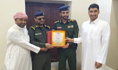 مدير الأمن الخلف العميد الركن الصيعري في ضيافة مدير الأمن السلف العميد الركن العيدروس في بيته العامر بمدينة سيؤن