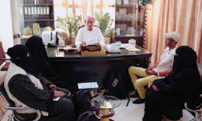 مدير عام سيئون يطلع على مشروع تحسين مستوى أداء وحدة الدعم وتلقي بلاغات النساء بمديرية سيئون