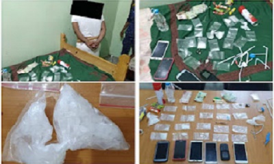 القبض على كبار المروجين والمتعاطين لمادة الشبو في أحد الفنادق في مدينة الشحر