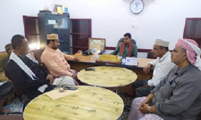 مدير عام شبام يلتقي رئيس نادي شبام ويقدم مليون ونص المليون دعم للفعاليات الرياضية ويشدد على الاهتمام بالجانب الرياضي