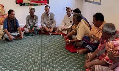 للإطلاع على معاناة المزارعين .. قائد الهبة الحضرمية يلتقي وفد من أهالي مديرية غيل بن يمين