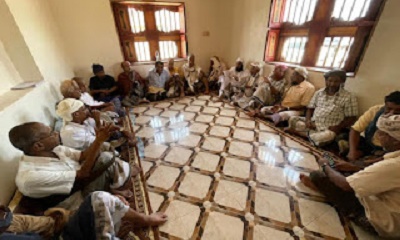 مناصب آل باوزير بساحل حضرموت يزورون مدير عام الريدة وقصيعر وعدد من قبائل المشقاص