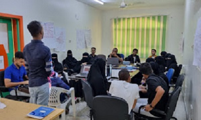 إختتام الدورة التدريبية في إعداد الخطط الاستراتيجية للمشاريع لمتطوعي المؤسسة الطبية الميدانية FMF بالمكلا