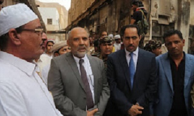 الوزير البكري والوكيل الكثيري يطلعان على حجم الأضرار بسوق تريم التاريخي