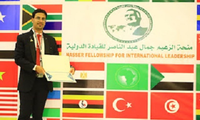 الوكيل عصام الكثيري يبارك للمبدع المهندس محمد عبدالله الجابري حصولة على ثلاثة اوسمة من زمالة ناصر للقيادات الدولية