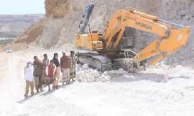 مدير عام مديرية ساه يتفقد سير العمل بمشروع عقبة مقاثي